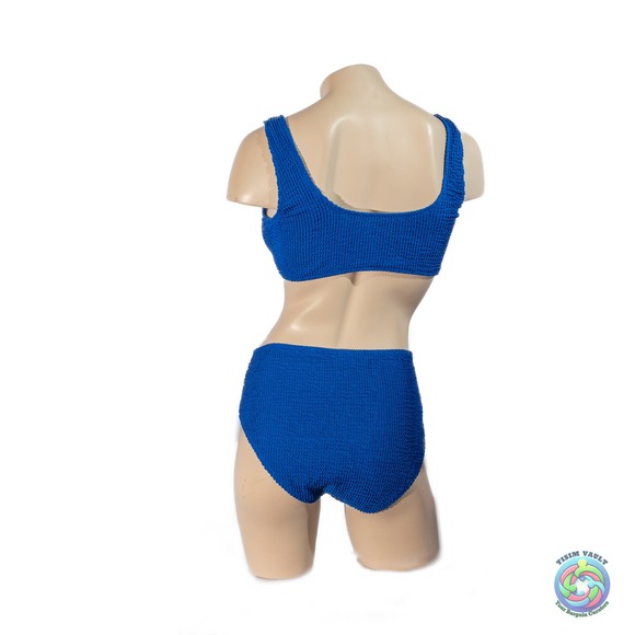 💙 Dark Blue Ribbed Bikini Sport Set, L - Beach Ready! - Picture 3 of 4